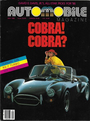 AUTOMOBILE 1986 MAY - RX-7-TURBO, COBRA, 328GTS