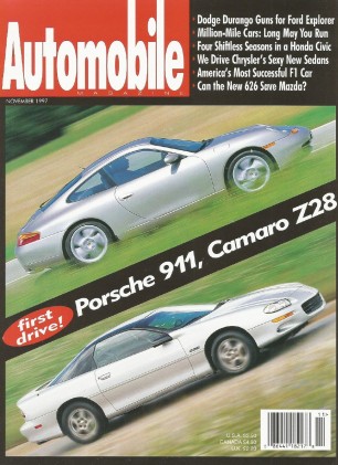 AUTOMOBILE 1997 NOV - Z28, 911 CARRERA, 427 COBRA