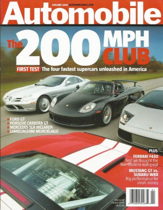 AUTOMOBILE 2005 JAN - SUPERCAR DUEL, WRX vs MUSTANG GT