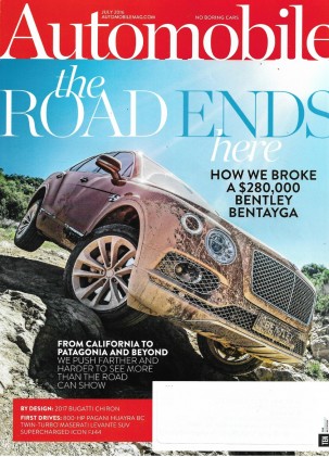 AUTOMOBILE 2016 JULY - BENTLEY BENTAYGA, SUBARU WRX,MASERATI LEVANTE, ICON FJ44