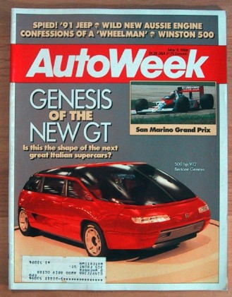 AUTOWEEK 1988 MAY 09 - NEW GT BERTONE GENESIS