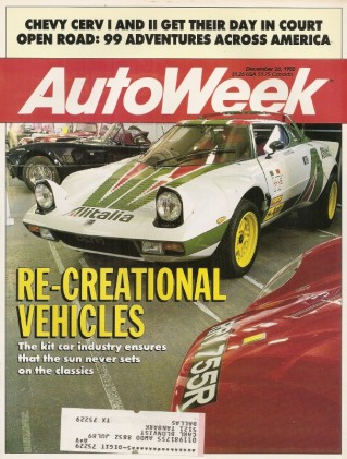 AUTOWEEK 1988 DEC 26 - CERV 1 & 2, KIT CAR SPECIAL, 1928 BENTLEY SPEED SIX