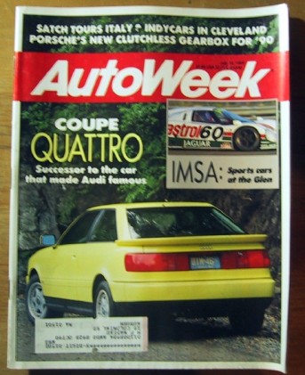 AUTOWEEK 1989 JULY 10 - NEW AUDI QUATTRO & ALFA 164