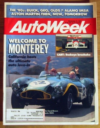 AUTOWEEK 1989 SEPT 11 - ASTON MARTIN SPECIAL, GT4 LIMO