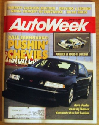AUTOWEEK 1991 FEB 11 - NEW CHEVY Z34, NEON CONCEPT
