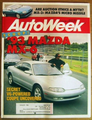 AUTOWEEK 1991 JULY 29 - MAZDA SPECIAL, BROOKS STEVENS