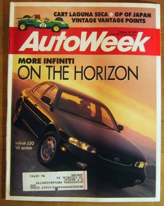 AUTOWEEK 1991 OCT 28 - V8 M-B 400, J30, MX-3 GS, REDMAN