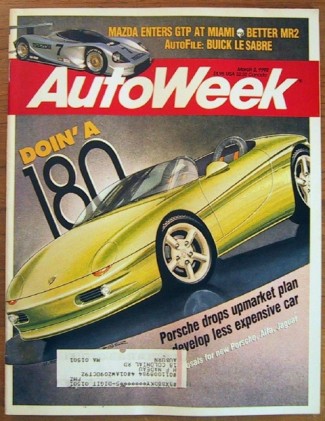 AUTOWEEK 1992 MAR 02 - NEW TOYOTA MR2, MIAMI GRAND PRIX