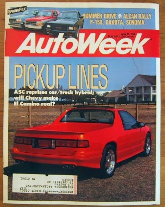 AUTOWEEK 1992 APR 13 - HOT PICKUPS, RAHAL & MANSELL WIN