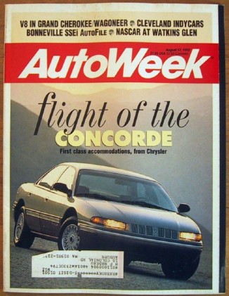 AUTOWEEK 1992 AUG 17 - PONTIAC SSEi, NEW BIG CHRYSLERS