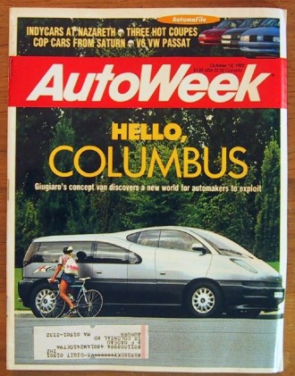 AUTOWEEK 1992 OCT 12 - COLUMBUS CONCEPT, MX-6, CORRADO