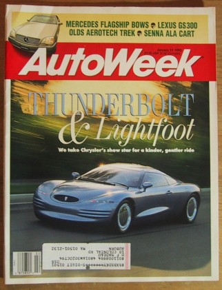 AUTOWEEK 1993 JAN 11 - THUNDERBOLT CONCEPT, RennTech