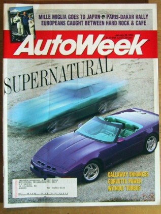 AUTOWEEK 1993 JAN 25 - CALLAWAY SUPERNATURAL SPECIAL