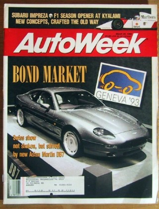 AUTOWEEK 1993 MAR 22 - AUTO SHOW SPECIAL, CONCEPTS