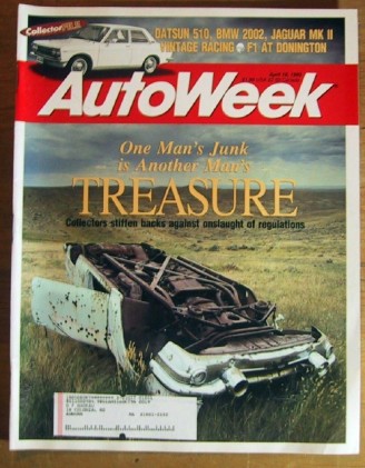 AUTOWEEK 1993 APR 19 - McGRIFF LaCARRERA, HOT OLD CARS