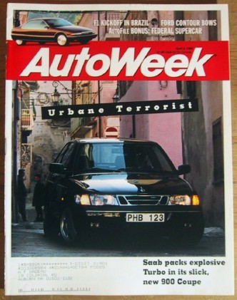 AUTOWEEK 1994 APR 04 - 3000GT SPYDER, FEDERAL SUPERCAR