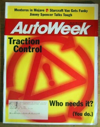 AUTOWEEK 1994 NOV 28 - TRACTION CONTROL, JIMMY SPENCER