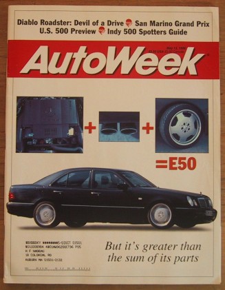 AUTOWEEK 1996 MAY 13 - DIABLO VT ROADSTER & E50 TESTED