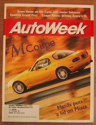 AUTOWEEK 1996 JUNE 10 - JUNIOR JOHNSON, MIATA M-COUPE