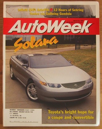 AUTOWEEK 1997 MAR 24 - SOLARA, 2000 GT, A4 1.8 T, Q45t