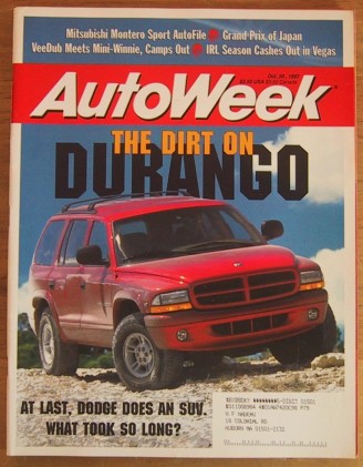 AUTOWEEK 1997 OCT 20 - SUV SPECIAL, THURST SSC TESTED
