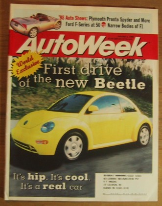 AUTOWEEK 1998 JAN 05 - NEW BEETLE, CONCEPT SPECIAL