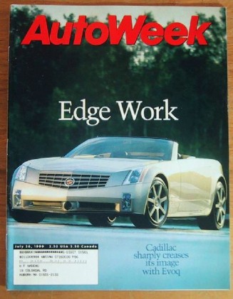 AUTOWEEK 1999 JULY 26 - ECLIPSE & CADILLAC EVOR TESTED
