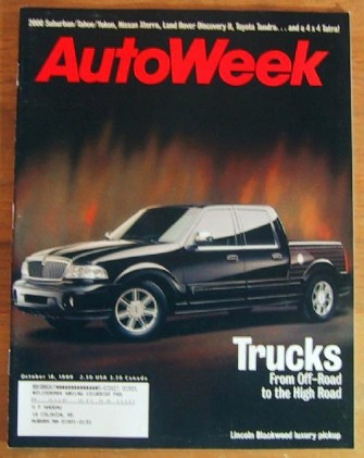 AUTOWEEK 1999 OCT 18 - HOT SUVs & TRUCKS, DALLENBACH