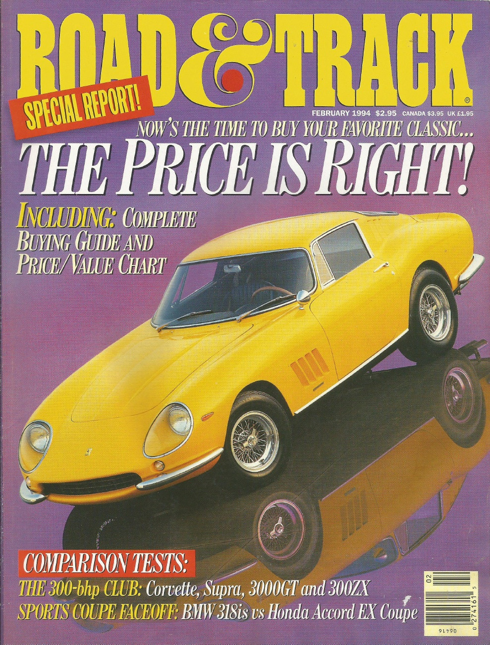 ROAD & TRACK 1994 FEB - ESPRIT S4, RACE PORSCHES - 1990-1999 - JIM'S ...