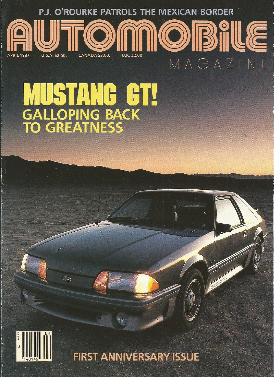 AUTOMOBILE 1987 APR - NEW MUSTANG GT, BMW M1 - 1986-1989 - JIM'S MEGA  MAGAZINES